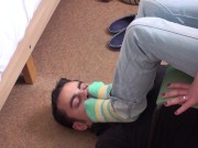 richie must sniff the stinky teenie socks 10/16