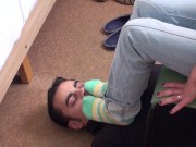 richie must sniff the stinky teenie socks