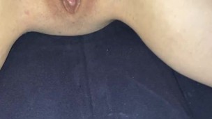 Small Petite Wife Spreads Pussy and Ass On Her Birthday