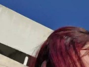 Blowjob , suck tits and footjob in public avenue of colombian park 13/16