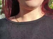 Blowjob , suck tits and footjob in public avenue of colombian park 4/16