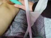 Getting my Hot small gf off with help of her vibrator 7/16