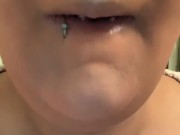 “Asmr” BBW eats cake  - Screenshot 5 of 16 - Bbw