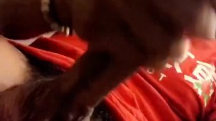 Stroking this big dick for you 