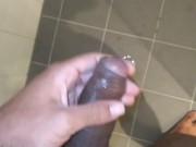 BBC cums in shower