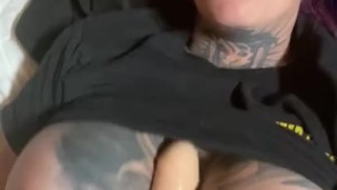 Chassidy Lynn - Sucks Dildo and Rubs Tits