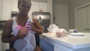 Getting his Dick Hard before Dinner
