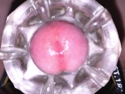 Hot Guy Cumming Alot Inside of Fleshlight While Moaning Loud - 4K