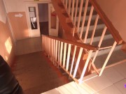 Risky Blowjob On Stairs of The Mall 9/16