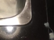Hard Cum to ex on counter