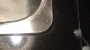 Hard Cum to ex on counter