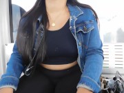 Caminata por el bosque con chica de myre.vip termina con una mamada al aire libre 4/16