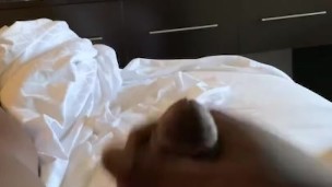 Stroking in morel room 