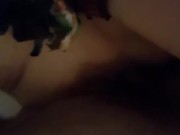 Sie filmt sich selbst beim Ficken und er spritzt in ihr ab Creampie 7/16