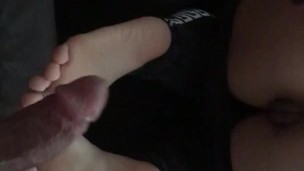 Step  Spreads Cheeks for My Large Cock - TandingoandHisPet