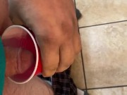Peeing in a cup
