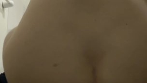 Ass play before shower part one.
