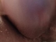 I'm peeing in close-up.