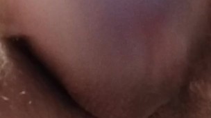 I'm peeing in close-up.