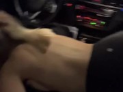 College girl gives a pro baseball player head in his car
