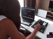 Pizza got delivered but the Thai amateur teen wanted more from him 3/16