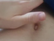 Solo Masturbation and Stomach Cumshot while watching porn in Pyjamas 6/16