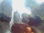 VAGINA FALL public FLASH and PEE #Tourist atraction Waterfall in Jungle 11/16