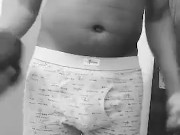 Playing with my black big dick  13/16