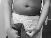 Playing with my black big dick  15/16