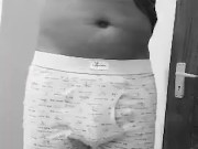 Playing with my black big dick 