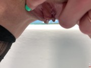 I pee in a guest bathroom. I peed in someone else's bathroom. 3/16