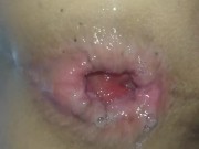 アナル　高速指アナニー　大量汁垂れ　痙攣 1/16