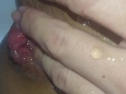 アナル　高速指アナニー　大量汁垂れ　痙攣 12/16