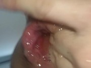 アナル　高速指アナニー　大量汁垂れ　痙攣 13/16