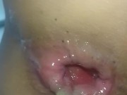 アナル　高速指アナニー　大量汁垂れ　痙攣 4/16