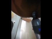 グリセリン浣腸後デンマ挿入　大量排出　アナル痙攣 4/16