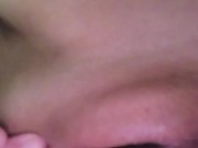 Hot and horny wife rubs clit and nipples wanting to have a huge cock in her pussy  15/16