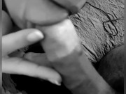 She's licking her dirty panties and sucking hard and dirty cock 15/16