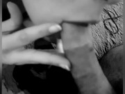 She's licking her dirty panties and sucking hard and dirty cock 16/16