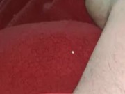 Stroking long thick cock till cumshot 2/16