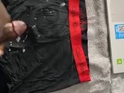 Cum explosion all over underwear and computer.  16/16