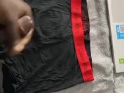 Cum explosion all over underwear and computer.  5/16