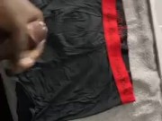 Cum explosion all over underwear and computer.  7/16