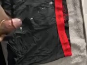 Cum explosion all over underwear and computer.  9/16
