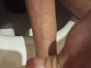 I pee and stroke my dickhead. 15/16