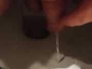 I pee and stroke my dickhead. 2/16