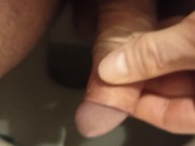 I pee and stroke my dickhead. 6/16