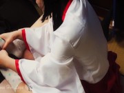 Uncensored Japanese Mikosan Tabi Sock Sockjob Footjob Foot Fetish Blowjob 6/16