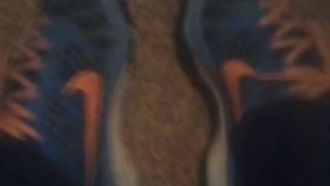 Blue Nike Shoes & Cute Hexagon White Dirty Socks (No Audio)