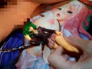 ルーズソックスブレザーギャル美少女フィギュアにぶっかけ顔発射オナニー【一騎当千呂布奉先】 11/16